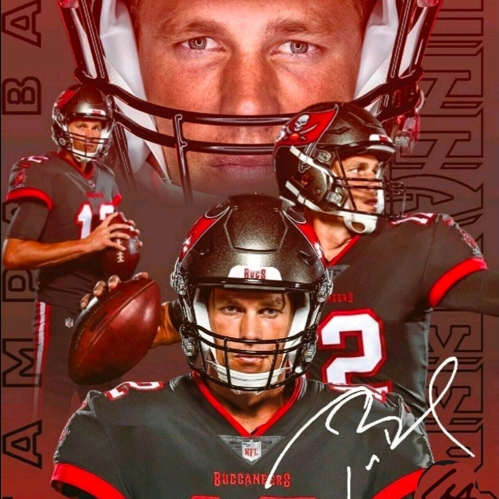 Tampa Bay Buccaneers Tom Brady Unauthorized Football Jersey - Picture 8 of 8